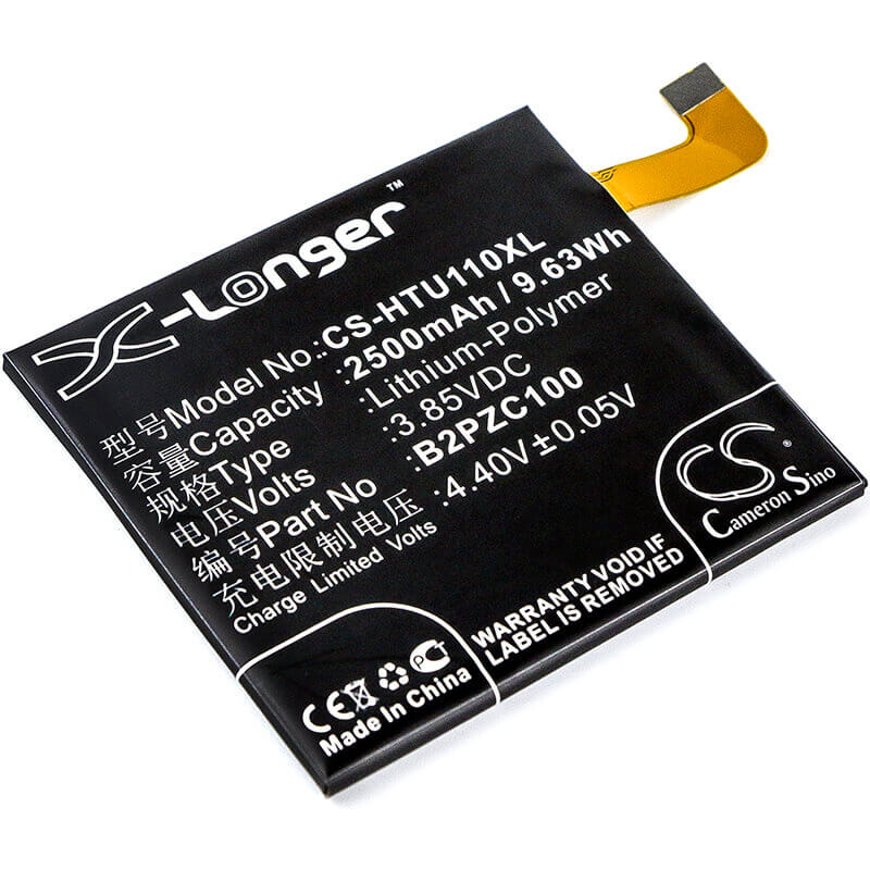 3.85V, Li-Polymer, 2500mAh, SmartPhone battery fits Htc, 35h00271-00m, 2pzc, 2pzc100, 9.63Wh Mobile, SmartPhone Cameron Sino Technology Limited (Smartphone)