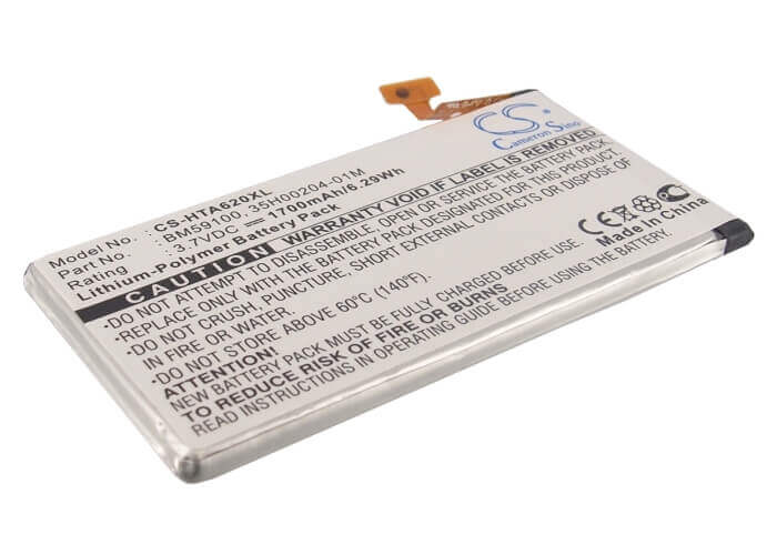 3.7V, Li-Polymer, 1700mAh, SmartPhone battery fits Htc, 35h00204-01m, A620, A620e, 6.29Wh Mobile, SmartPhone Cameron Sino Technology Limited (Suspended)