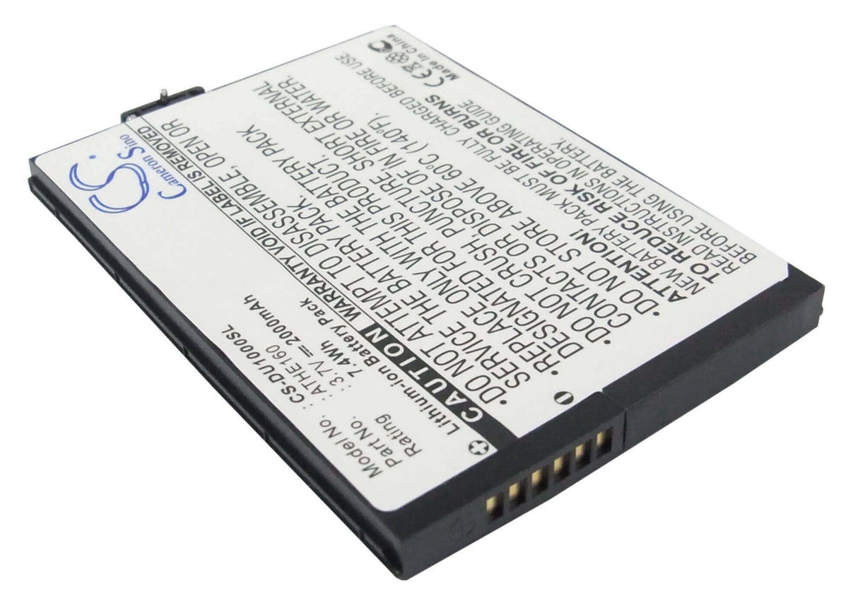 3,7V, Li-ion, 2000mAh, batterie de smartphone compatible avec T-mobile, Dopod, Htc, O2, 35h00081-00m, U1000, 7,4Wh Mobile, Smartphone Cameron Sino Technology Limited (Smartphone)