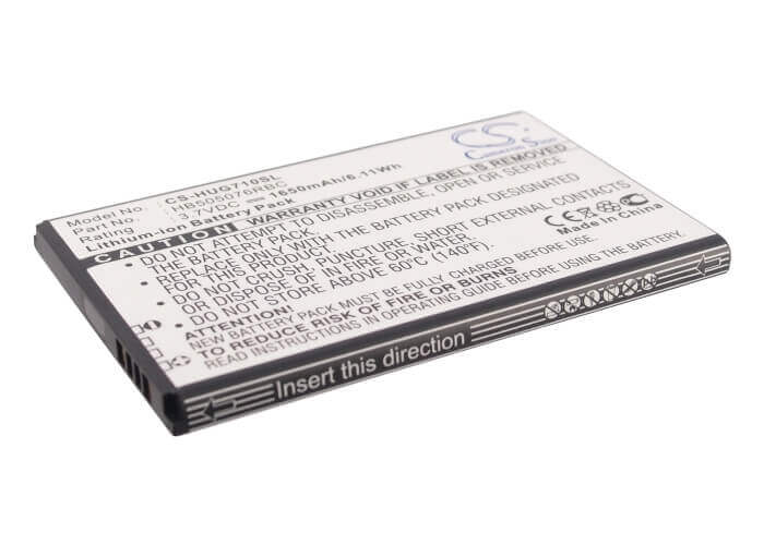 3.7V, Li-ion, 1650mAh, SmartPhone battery fits Huawei, Hb505076rbc, A199, Ascend G606, 6.11Wh Mobile, SmartPhone Cameron Sino Technology Limited (Smartphone)