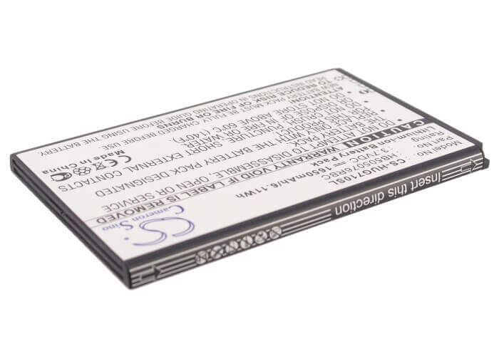 3.7V, Li-ion, 1650mAh, SmartPhone battery fits Huawei, Hb505076rbc, A199, Ascend G606, 6.11Wh Mobile, SmartPhone Cameron Sino Technology Limited (Smartphone)