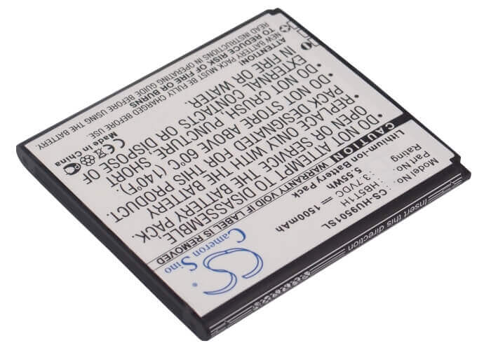 3,7V, Li-ion, 1500mAh, batterie de smartphone compatible avec Huawei, Hb5t1h, Ascend D, Ascend D Lte, 5,55Wh Mobile, SmartPhone Cameron Sino Technology Limited (Suspendu)