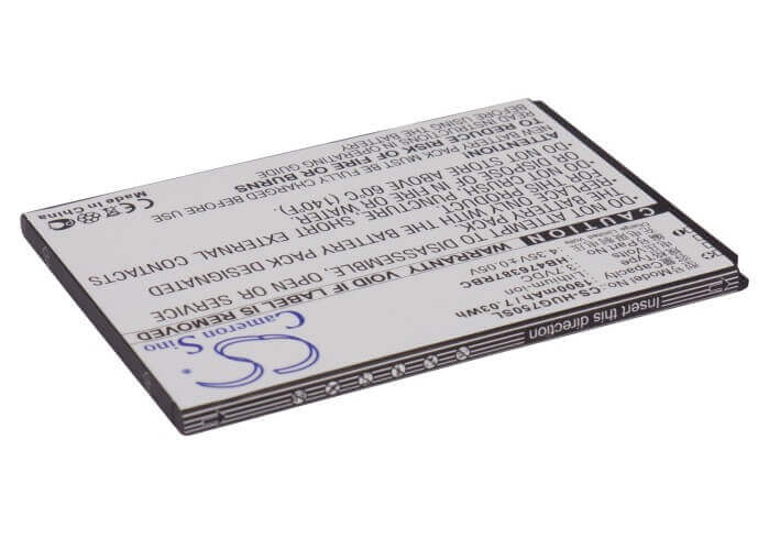 3.7V, Li-ion, 1900mAh, SmartPhone battery fits Huawei, Hb476387rbc, Ascend G750, Ascend G750-t00, 7.03Wh Mobile, SmartPhone Cameron Sino Technology Limited (Suspended)