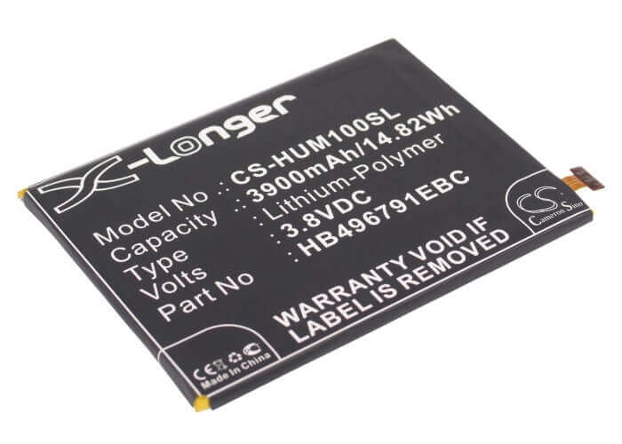3.8V, Li-Polymer, 3900mAh, SmartPhone battery fits Huawei, Hb496791ebc, Ascend Mate, Ascend Mate 2, 14.82Wh Mobile, SmartPhone Cameron Sino Technology Limited (Smartphone)