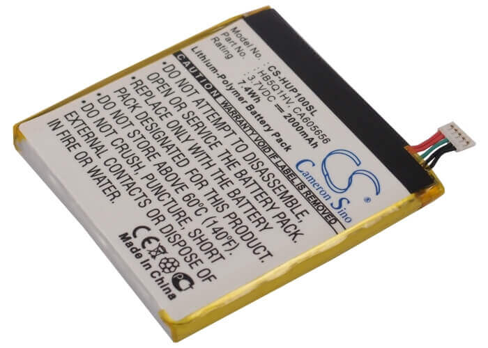 3.7V, Li-Polymer, 2000mAh, SmartPhone battery fits Huawei, Ca605656, Ascend D Quad Xl, Ascend D1 Quad Xl, 7.4Wh Mobile, SmartPhone Cameron Sino Technology Limited (Smartphone)