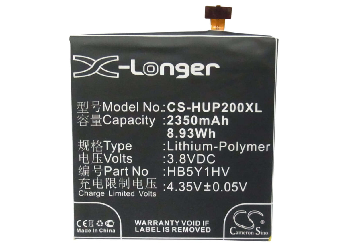3.8V, Li-Polymer, 2350mAh, SmartPhone battery fits Huawei, Hb5y1hv, Ascend P2, Gl07s, 8.93Wh Mobile, SmartPhone Cameron Sino Technology Limited (Smartphone)