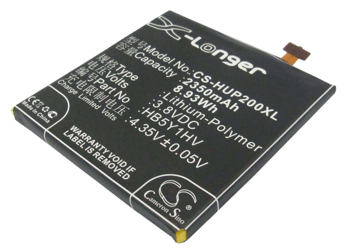 3.8V, Li-Polymer, 2350mAh, SmartPhone battery fits Huawei, Hb5y1hv, Ascend P2, Gl07s, 8.93Wh Mobile, SmartPhone Cameron Sino Technology Limited (Smartphone)