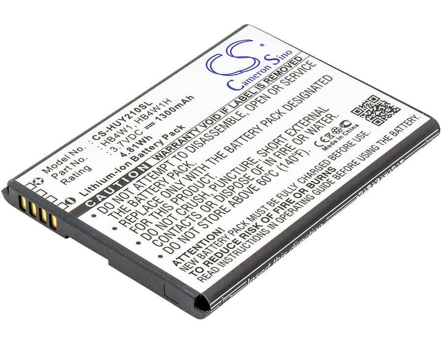 3.7V, Li-ion, 1300mAh, SmartPhone battery fits Huawei, Hb4w1, Ascend G510, Ascend C8813, 4.81Wh Mobile, SmartPhone Cameron Sino Technology Limited (Smartphone)
