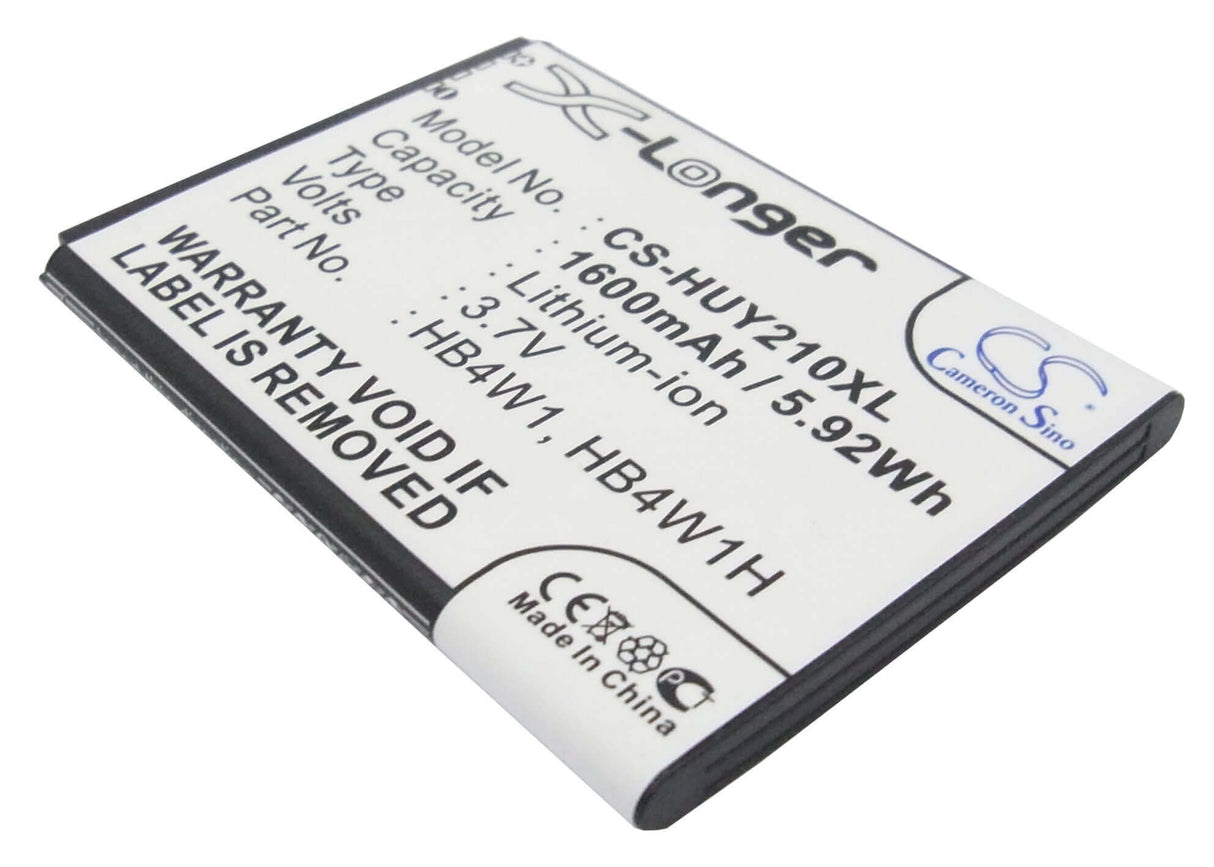 3.7V, Li-ion, 1600mAh, SmartPhone battery fits Huawei, Hb4w1, Ascend C8813d, Ascend G520, 5.92Wh Mobile, SmartPhone Cameron Sino Technology Limited (Smartphone)