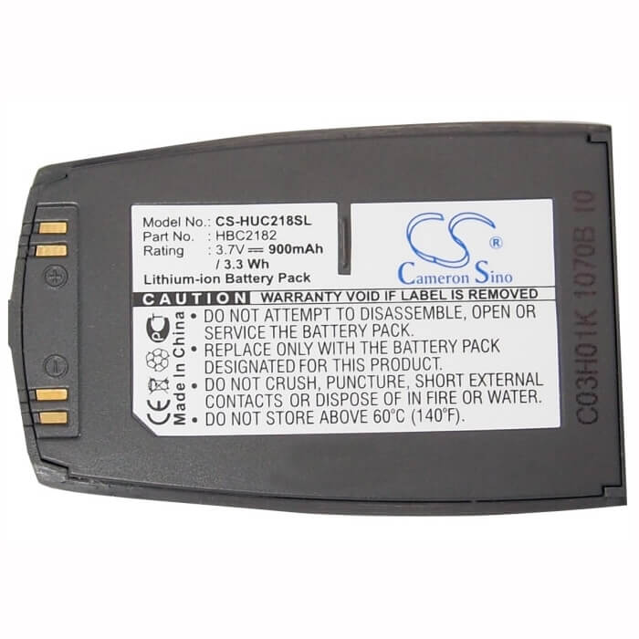 3.7V, Li-ion, 900mAh, SmartPhone battery fits Huawei, Hbc2182, C218, 3.33Wh Mobile, SmartPhone Cameron Sino Technology Limited (Smartphone)