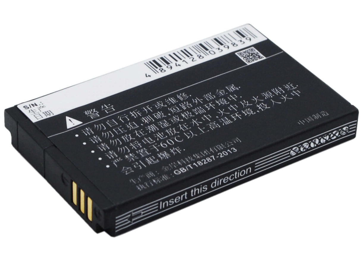 3.7V, Li-ion, 1100mAh, SmartPhone battery fits Esia, Huawei, Hbc100s, Music Box, 4.07Wh Mobile, SmartPhone Cameron Sino Technology Limited (Smartphone)