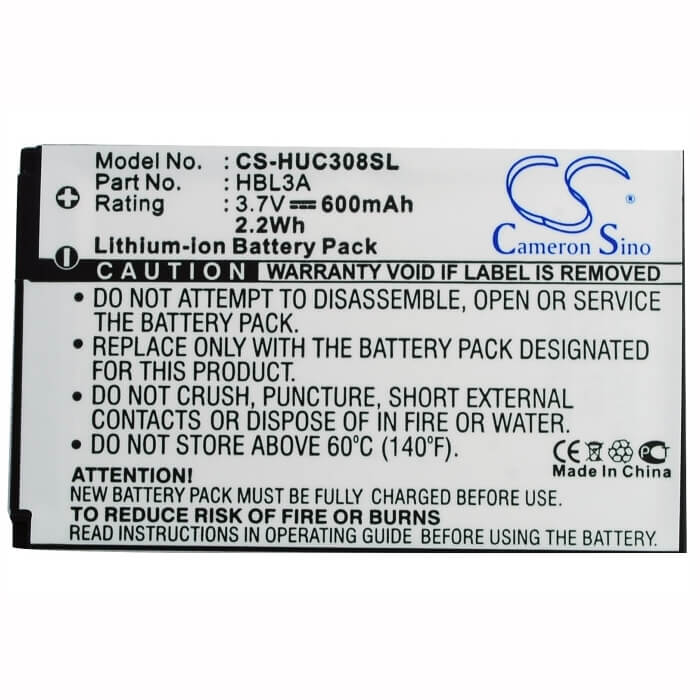 3.7V, Li-ion, 600mAh, SmartPhone battery fits Esia, Ngoceh, 2.22Wh Mobile, SmartPhone Cameron Sino Technology Limited (Suspended)