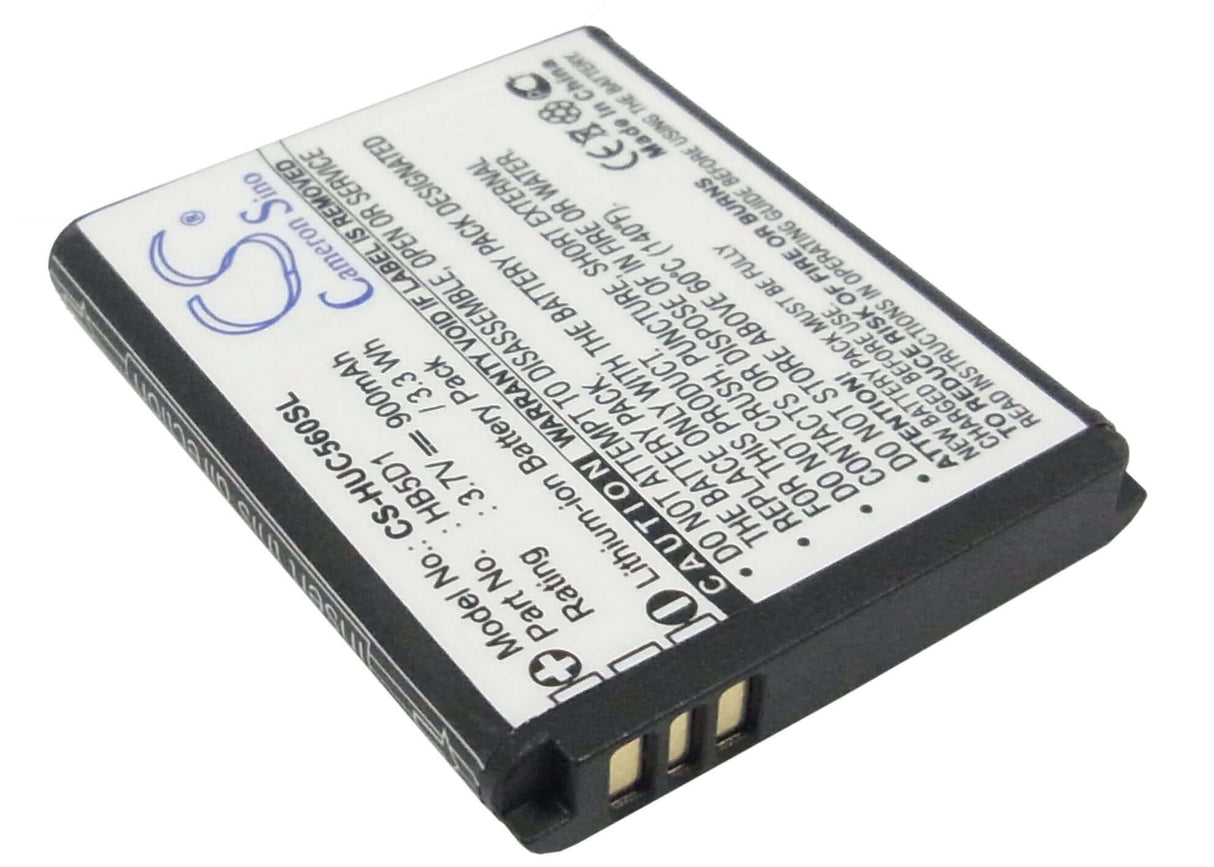 3.7V, Li-ion, 900mAh, SmartPhone battery fits Huawei, Hb5d1, C5110, C5600, 3.33Wh Mobile, SmartPhone Cameron Sino Technology Limited (Smartphone)
