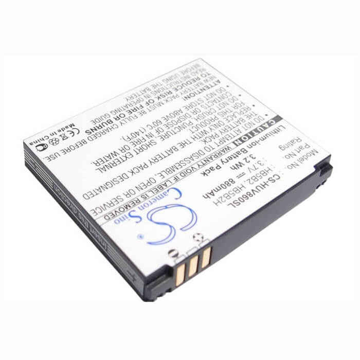 3.7V, Li-ion, 880mAh, SmartPhone battery fits Esia, Vodafone, Huawei, Hb5b2, Qwerty Mini, 3.26Wh Mobile, SmartPhone Cameron Sino Technology Limited (Smartphone)