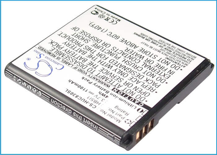 3.7V, Li-ion, 1100mAh, SmartPhone battery fits Huawei, Hb5i1, Boulder, C6110, 4.07Wh Mobile, SmartPhone Cameron Sino Technology Limited (Suspended)