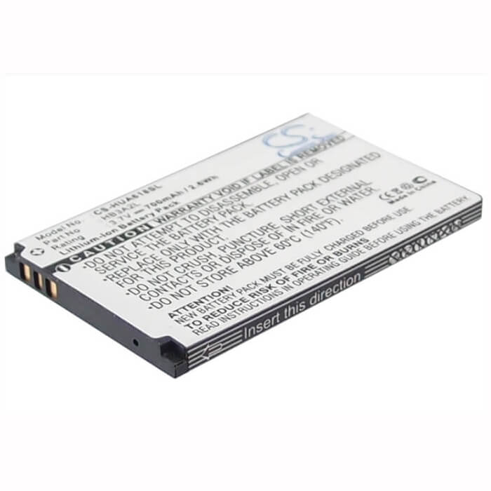 3.7V, Li-ion, 700mAh, SmartPhone battery fits Huawei, Hb3a2l, A618, Calidad, 2.59Wh Mobile, SmartPhone Cameron Sino Technology Limited (Suspended)