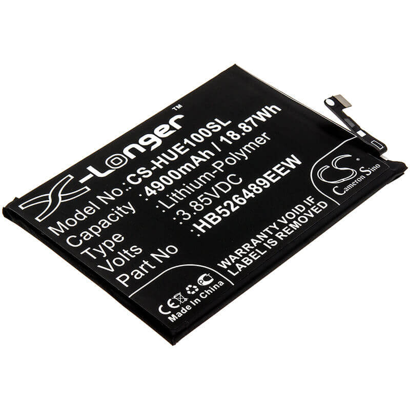 3,85V, Li-Polymer, 4900mAh, batterie pour smartphone compatible avec Huawei, Hb526489eew, Changwan 9a, Changxiang 10e, 18,87Wh Mobile, Smartphone Cameron Sino Technology Limited (Smartphone)