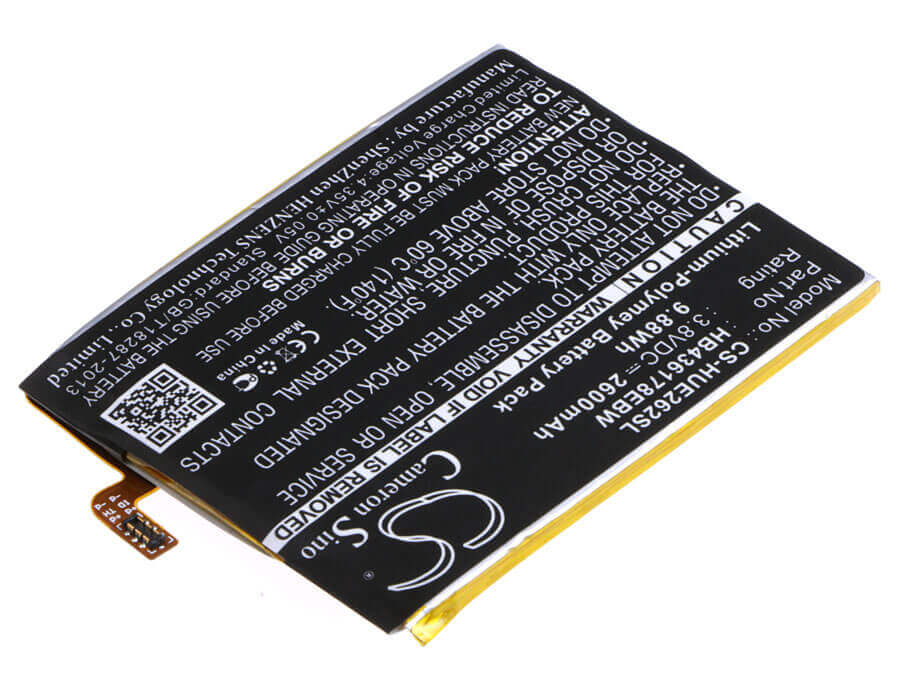 3.8V, Li-Polymer, 2600mAh, SmartPhone battery fits Huawei, Hb436178ebw, 2629, Ascend Mate 7s, 9.88Wh Mobile, SmartPhone Cameron Sino Technology Limited (Smartphone)