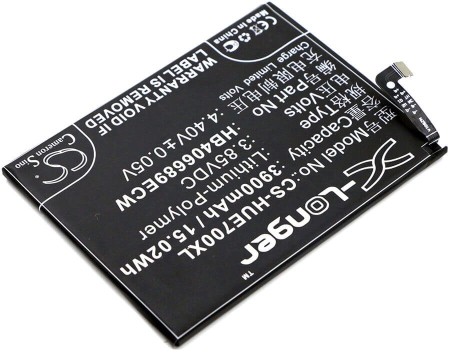 3.85V, Li-Polymer, 3900mAh, SmartPhone battery fits Huawei, Hb396689ecw, Ascend Xt2, Dub-l21, 15.02Wh Mobile, SmartPhone Cameron Sino Technology Limited (Smartphone)