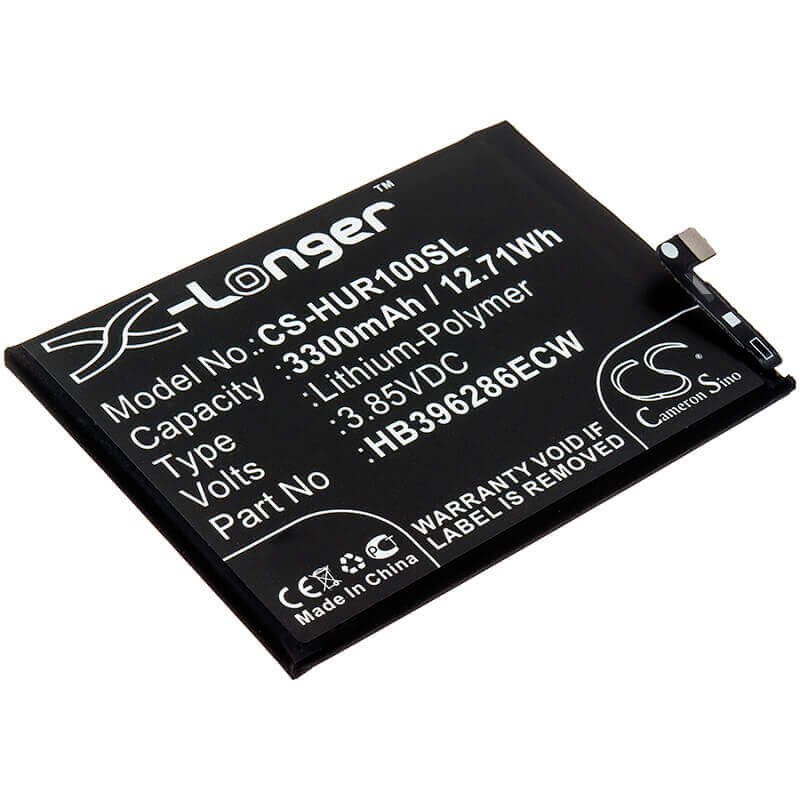 3.85V, Li-Polymer, 3300mAh, SmartPhone battery fits Huawei, Hb396286ecw, Enjoy 9s, Honor 10 Lite, 12.71Wh Mobile, SmartPhone Cameron Sino Technology Limited (Smartphone)