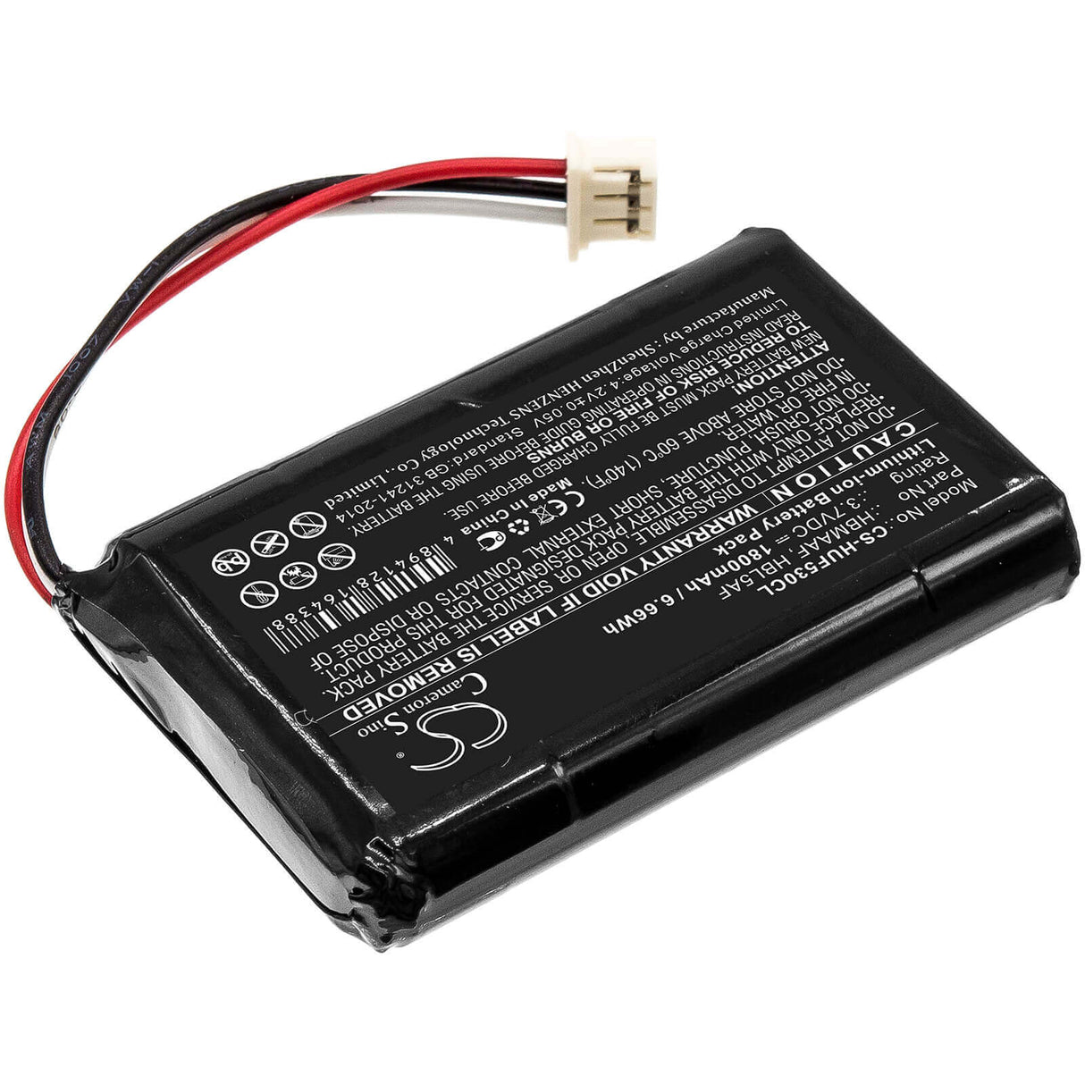 3.7V, Li-ion, 1800mAh, Cordless Phone battery fits Huawei, Hbl5af, Ets5623, F202, 6.66Wh Cordless Phone Cameron Sino Technology Limited (Cordless Phone)