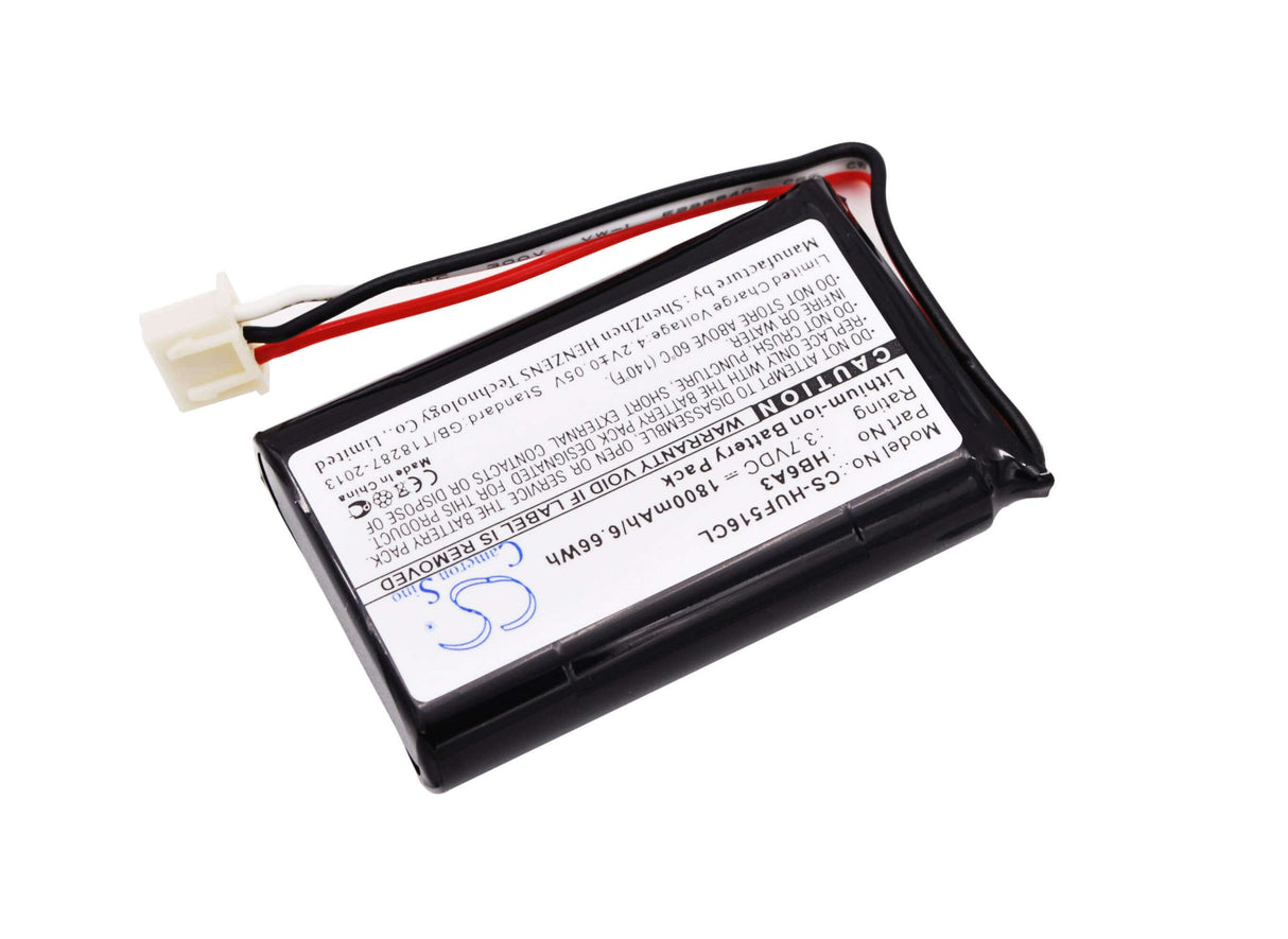 3.7V, Li-ion, 1800mAh, Cordless Phone battery fits Huawei, Hb6a3, Ets5623, F501, 6.66Wh Cordless Phone Cameron Sino Technology Limited (Cordless Phone)