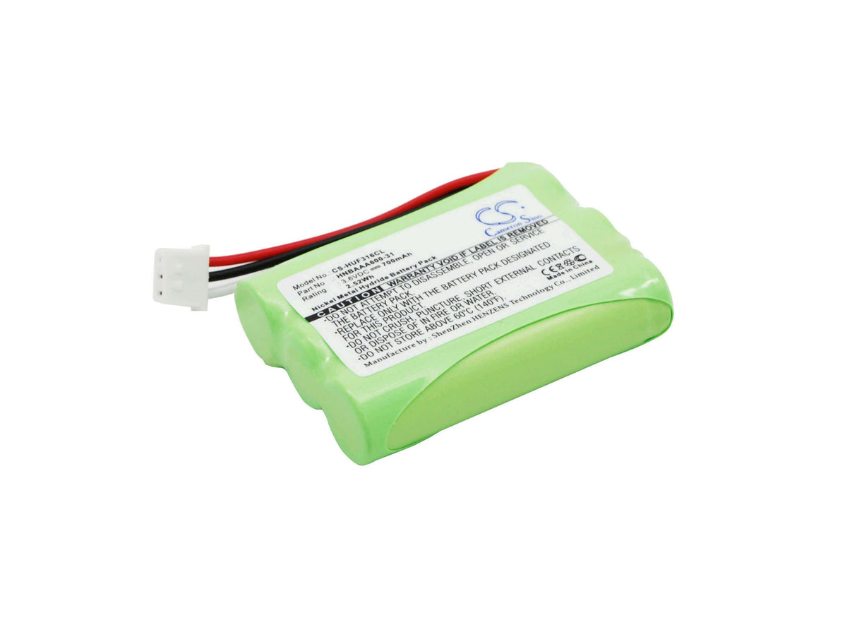 3,6V, Ni-MH, 700mAh, Batterie de téléphone sans fil compatible avec Huawei, Hnbaaa600-31, F202, F316, 2,52Wh Téléphone sans fil Cameron Sino Technology Limited (Téléphone sans fil)