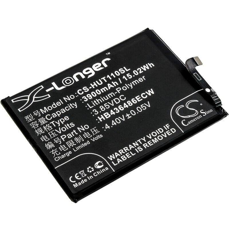 3.85V, Li-Polymer, 3900mAh, SmartPhone battery fits Huawei, Hb436486ecw, Bla-al00, Bla-l09, 15.02Wh Mobile, SmartPhone Cameron Sino Technology Limited (Smartphone)