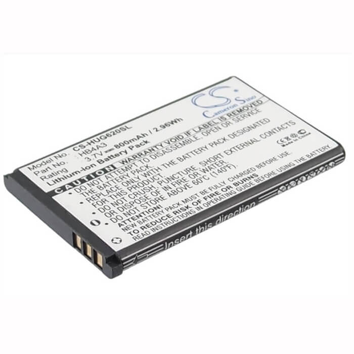 3.7V, Li-ion, 800mAh, SmartPhone battery fits Orange, T-mobile, Huawei, Hb4a3, G6620, G7210, 2.96Wh Mobile, SmartPhone Cameron Sino Technology Limited (Smartphone)