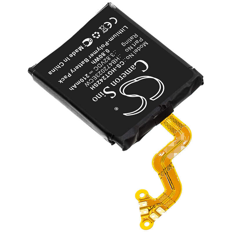 3.82V, Li-Polymer, 210mAh, Smartwatch battery fits Huawei, Hb472023ecw, Gt2 42mm, 0.80Wh Smartwatch Cameron Sino Technology Limited