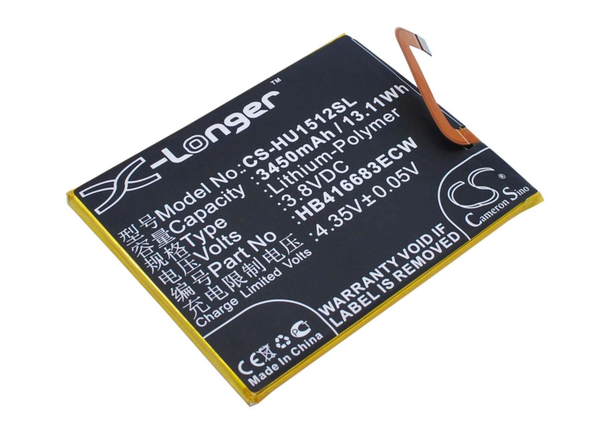 3.8V, Li-Polymer, 3450mAh, SmartPhone battery fits Google, Huawei, Hb416683ecw, Nexus 6p, Nexus 6p A1, 13.11Wh Mobile, SmartPhone Cameron Sino Technology Limited (Smartphone)