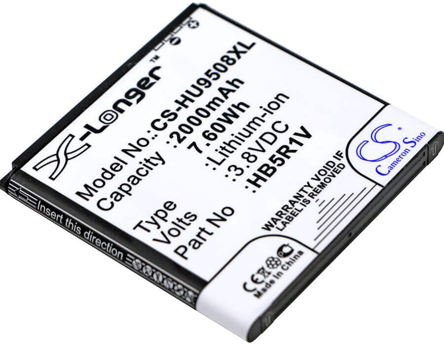 3.8V, Li-ion, 2000mAh, SmartPhone battery fits Huawei, Hb5r1v, Hn3-u01, Honor 2, 7.6Wh Mobile, SmartPhone Cameron Sino Technology Limited (Smartphone)
