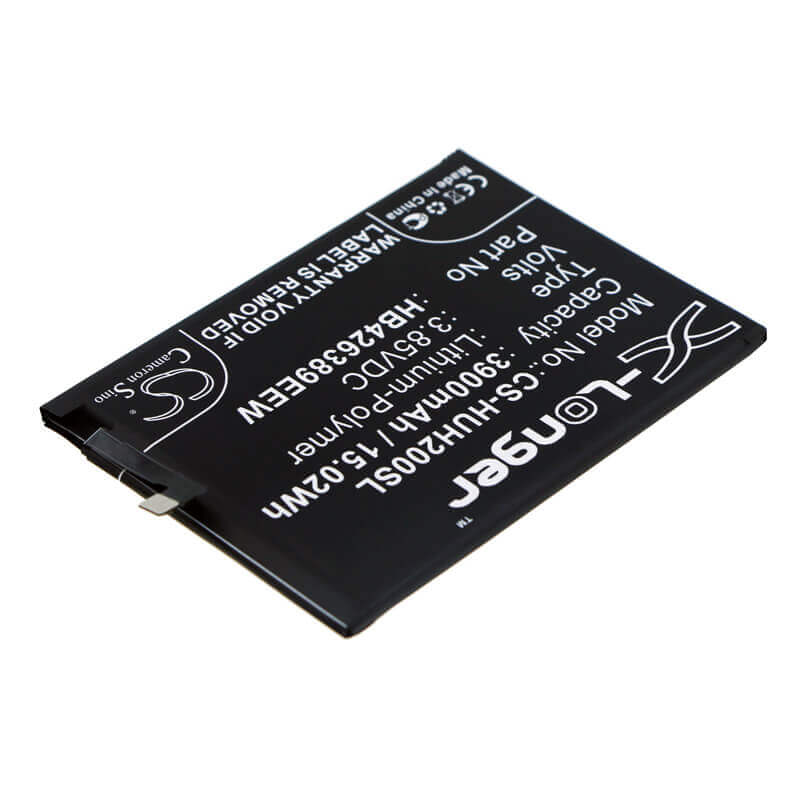 3.85V, Li-Polymer, 3900mAh, SmartPhone battery fits Huawei, Hb426389ecw, Honor 20 Lite, Honor 20 Youth, 15.02Wh Mobile, SmartPhone Cameron Sino Technology Limited (Smartphone)