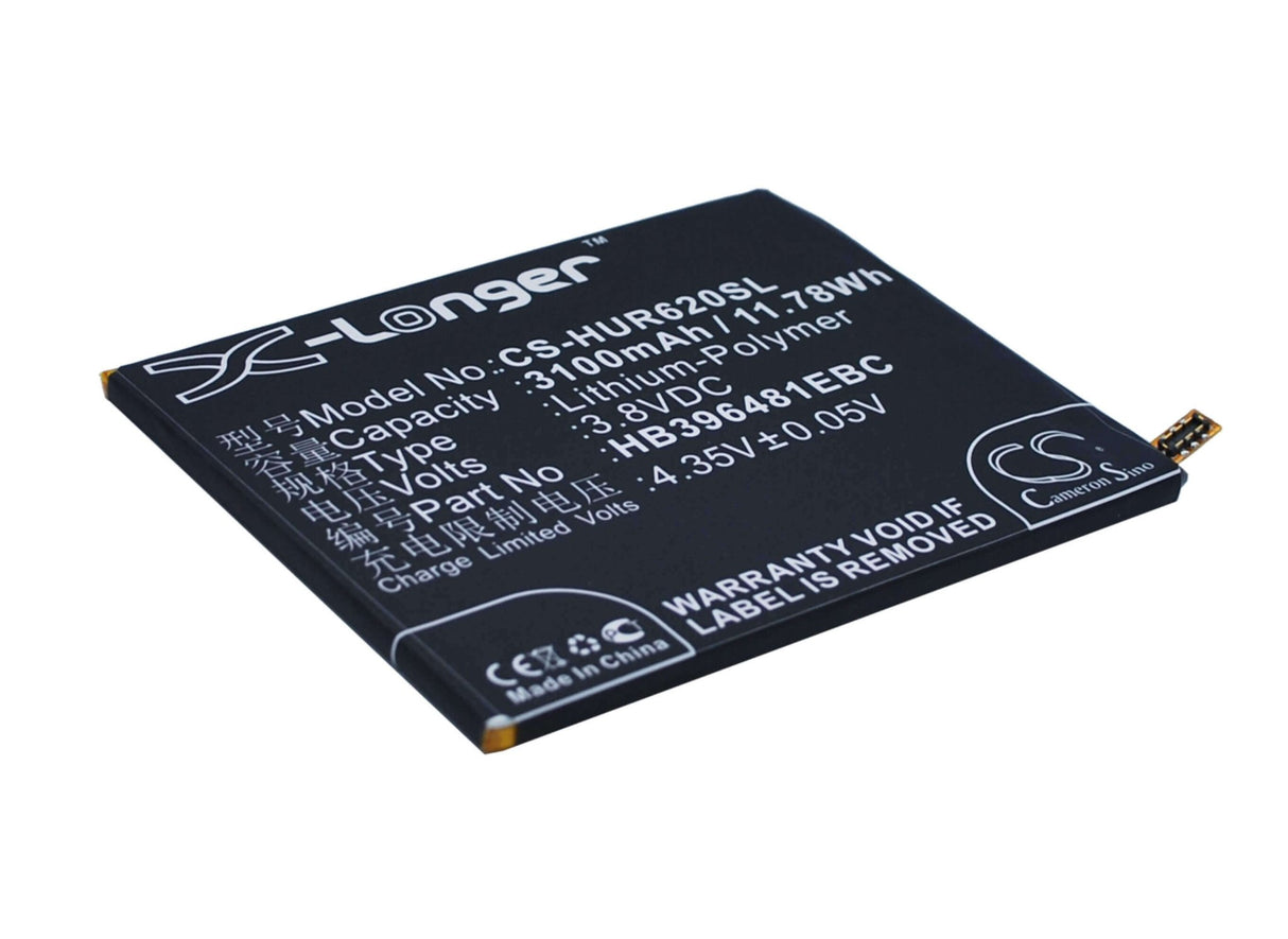 3.8V, Li-Polymer, 3100mAh, SmartPhone battery fits Huawei, Hb396481ebc, Ascend Y6 2, Ascend Y6ii, 11.78Wh Mobile, SmartPhone Cameron Sino Technology Limited (Smartphone)