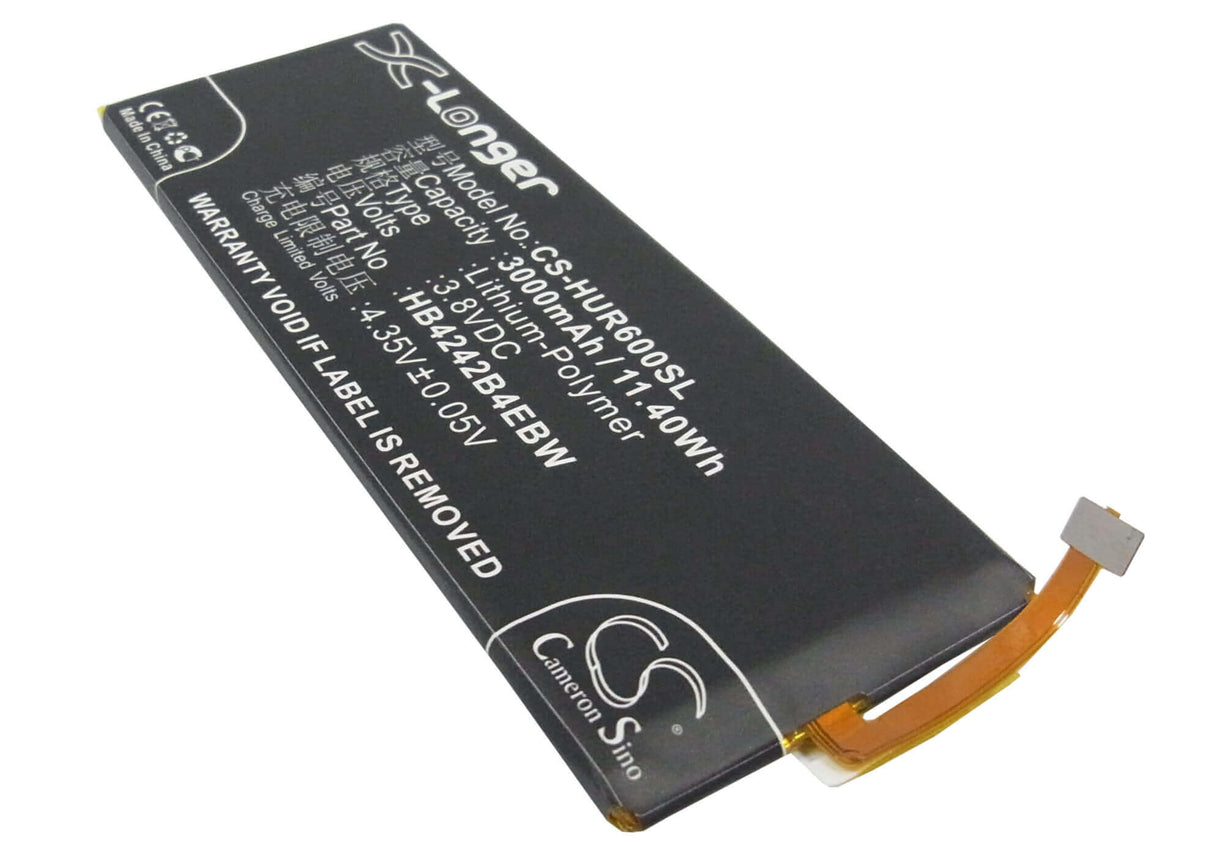 3,8V, Li-Polymer, 3000mAh, batterie de smartphone compatible Huawei, Hb4242b4ebw, Ath-al00, Ath-cl00, 11,4Wh Mobile, Smartphone Cameron Sino Technology Limited (Smartphone)