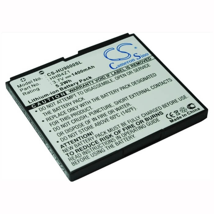 3.7V, Li-ion, 1400mAh, SmartPhone battery fits Huawei, Hhb4z1, Ascend X, Ideos U9000, 5.18Wh Mobile, SmartPhone Cameron Sino Technology Limited (Smartphone)