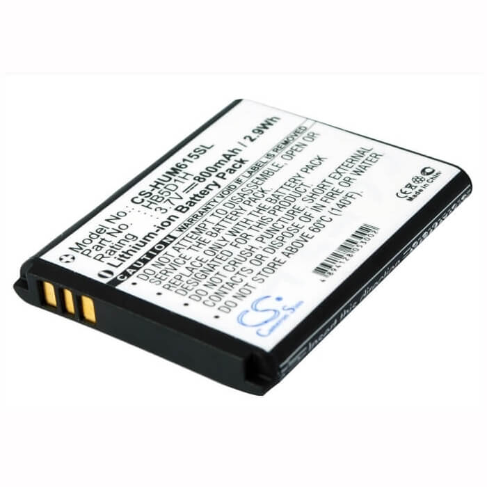 3.7V, Li-ion, 800mAh, SmartPhone battery fits Metropcs, Huawei, Cricket, Hb5d1h, M615, Pillar, 2.96Wh Mobile, SmartPhone Cameron Sino Technology Limited (Smartphone)