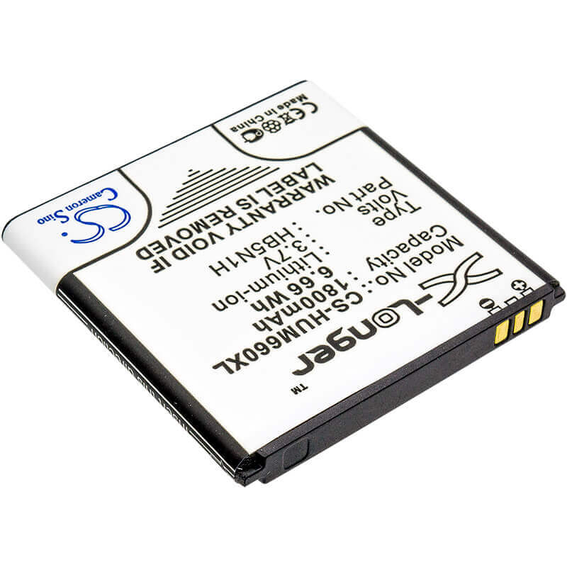 3.7V, Li-ion, 1800mAh, SmartPhone battery fits Cricket, Metropcs, Huawei, T-mobile, Bcc1023, Ascend Q, M660, 6.66Wh Mobile, SmartPhone Cameron Sino Technology Limited (Smartphone)