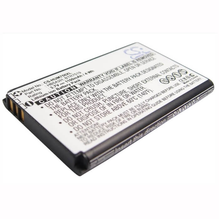 3.7V, Li-ion, 1100mAh, SmartPhone battery fits Cricket, Metropcs, Huawei, Btr7519, Crosswave, Crosswave Wifi Broadband Route, 4.07Wh Mobile, SmartPhone Cameron Sino Technology Limited (Smartphone)