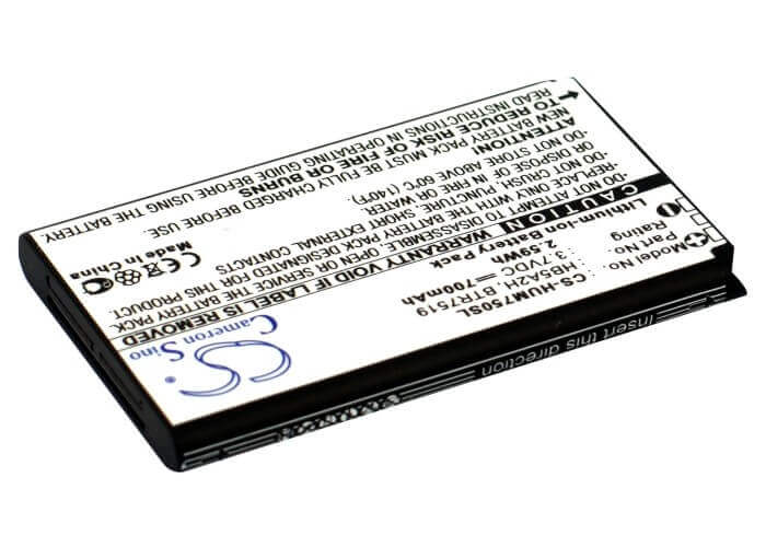 3.7V, Li-ion, 700mAh, SmartPhone battery fits Cricket, Metropcs, Huawei, Btr7519, Crosswave, Crosswave Wifi Broadband Route, 2.59Wh Mobile, SmartPhone Cameron Sino Technology Limited (Smartphone)