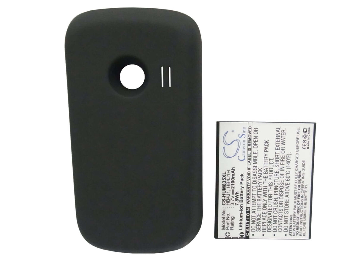 3.7V, Li-ion, 2100mAh, SmartPhone battery fits Metropcs, Huawei, Hb4j1, M835, 7.77Wh Mobile, SmartPhone Cameron Sino Technology Limited (Suspended)
