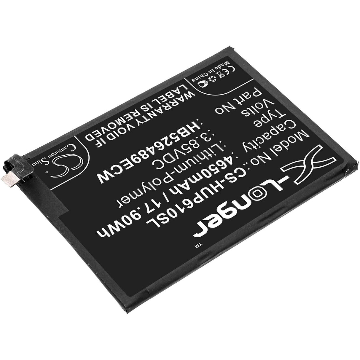 3.85V, Li-Polymer, 4650mAh, SmartPhone battery fits Huawei, Hb526489ecw, Med-l29, Med-l29n, 17.9Wh Mobile, SmartPhone Cameron Sino Technology Limited (Smartphone)