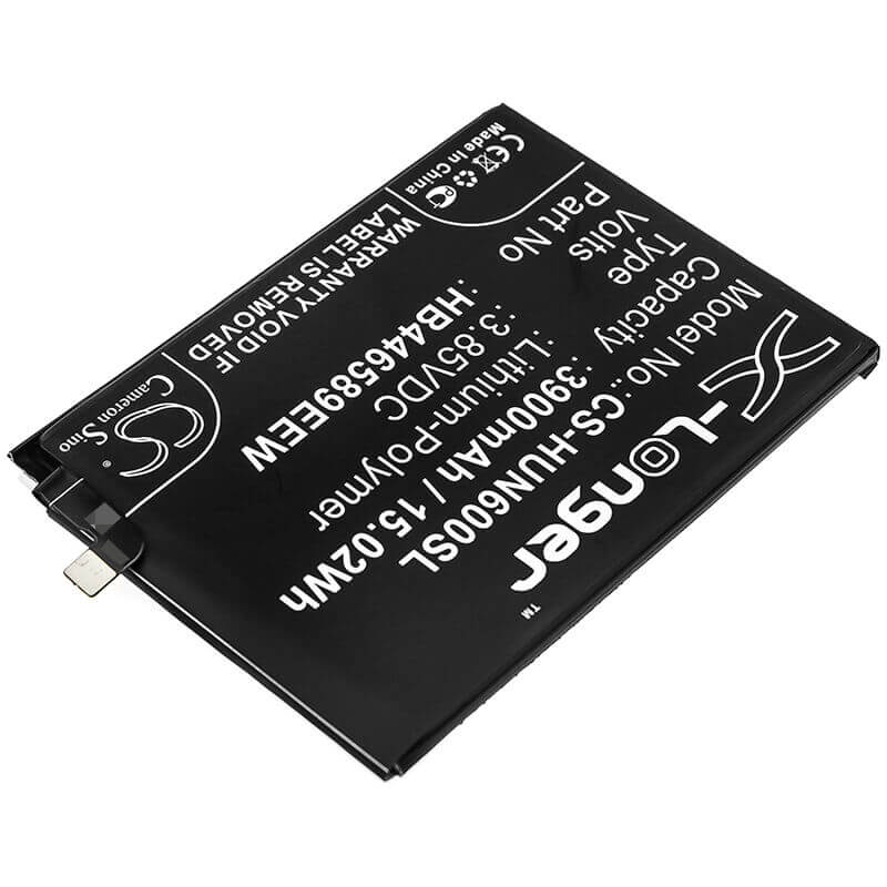 3.85V, Li-Polymer, 3900mAh, SmartPhone battery fits Huawei, Hb446589eec, Nova 6, Wlz-al10, 15.02Wh Mobile, SmartPhone Cameron Sino Technology Limited (Smartphone)
