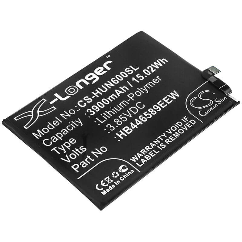 3.85V, Li-Polymer, 3900mAh, SmartPhone battery fits Huawei, Hb446589eec, Nova 6, Wlz-al10, 15.02Wh Mobile, SmartPhone Cameron Sino Technology Limited (Smartphone)