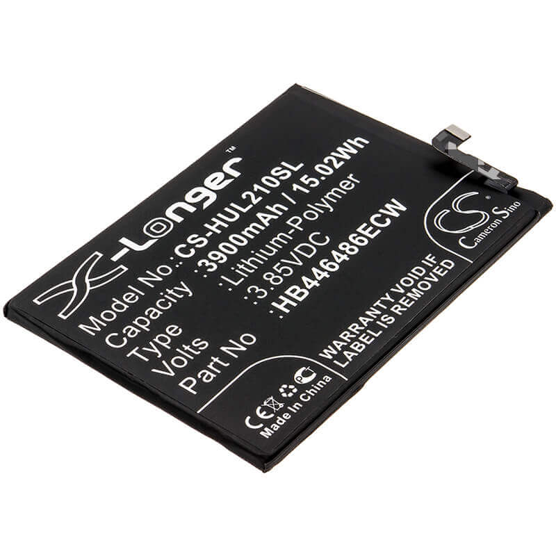 3.85V, Li-Polymer, 3900mAh, SmartPhone battery fits Huawei, Hb446486ecw, P Smart Pro 2019, P Smart Z, 15.02Wh Mobile, SmartPhone Cameron Sino Technology Limited (Smartphone)