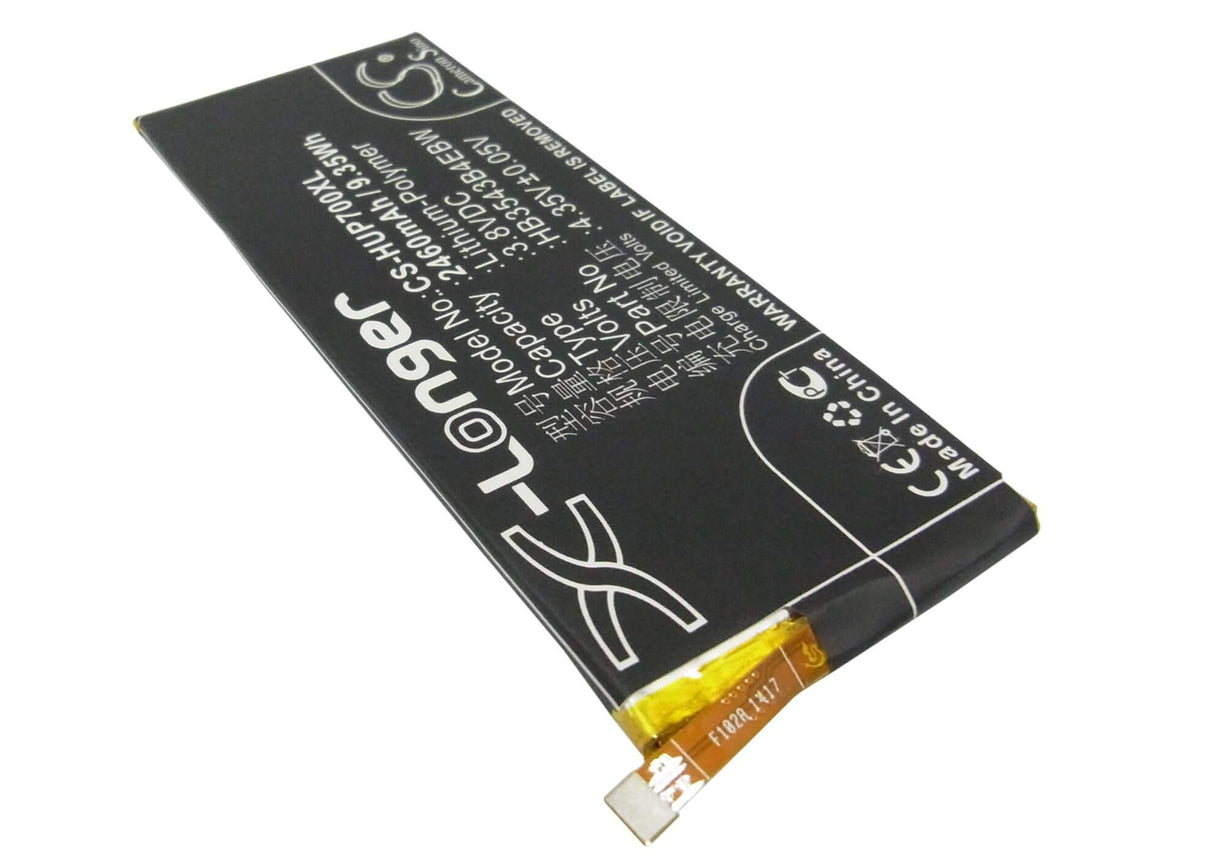 3.8V, Li-Polymer, 2460mAh, SmartPhone battery fits Huawei, Hb3543b4ebw, Ascend P7, Ascend P7-l00, 9.35Wh Mobile, SmartPhone Cameron Sino Technology Limited (Smartphone)