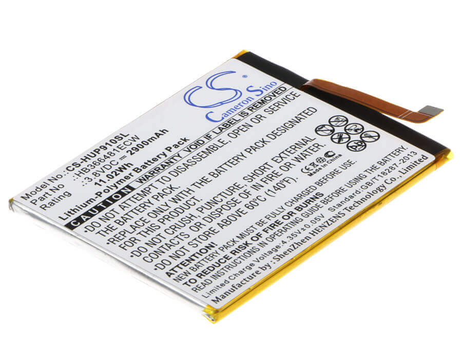 3.8V, Li-Polymer, 2900mAh, SmartPhone battery fits Huawei, Hb366481ecw, 6 2018 Dual Sim, 6 2018 Dual Sim Lte, 11.02Wh Mobile, SmartPhone Cameron Sino Technology Limited (Smartphone)