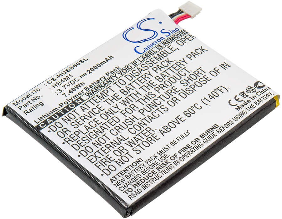 3.7V, Li-Polymer, 2000mAh, SmartPhone battery fits Huawei, Hb4m1, S8600, 7.4Wh Mobile, SmartPhone Cameron Sino Technology Limited (Suspended)
