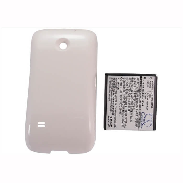 3.7V, Li-ion, 2200mAh, SmartPhone battery fits Huawei, (White),Hb5k1h, M865, Sonic Ascend Ii, 8.14Wh Mobile, SmartPhone Cameron Sino Technology Limited (Smartphone)
