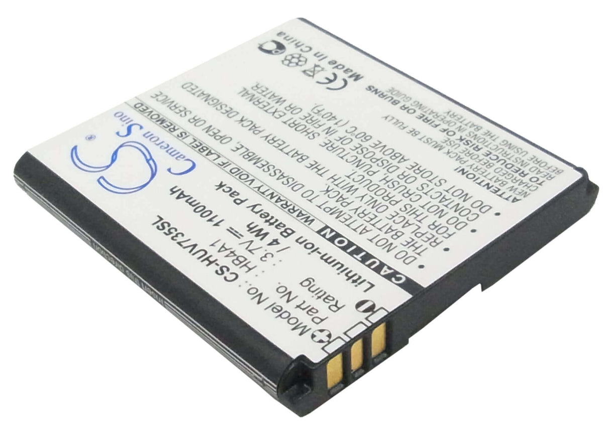 3.7V, Li-ion, 1100mAh, SmartPhone battery fits Huawei, Hb4a1, U6100, V735, 4.07Wh Mobile, SmartPhone Cameron Sino Technology Limited (Smartphone)